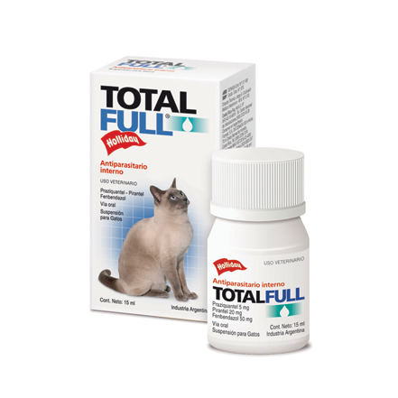 Total Full para Gatos: Holliday, antiparasitario interno, suspensión oral 15ml