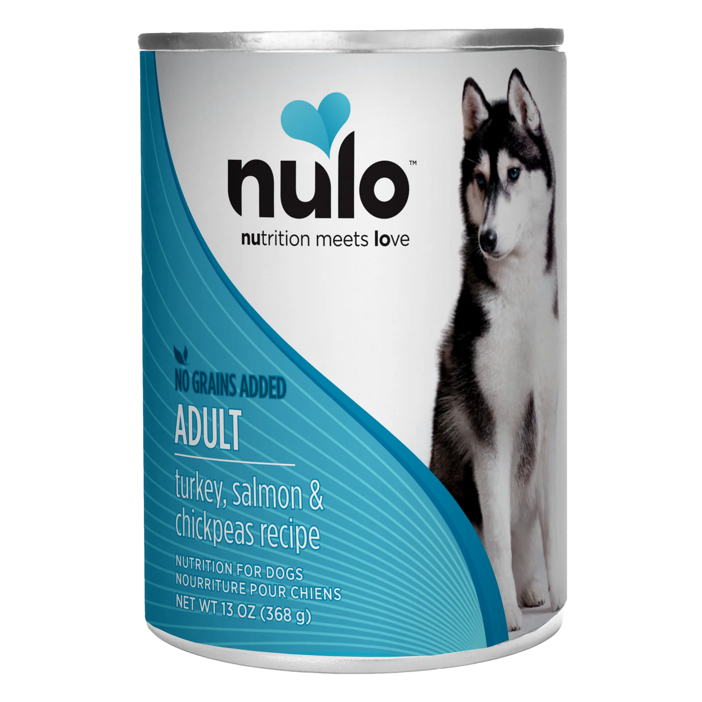 Comida Húmeda para Perro Nulo: Paté, Adulto, receta de pavo y salmón 368g