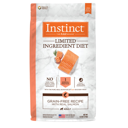 Comida para Perro Instinct: Adulto LIMITED INGREDIENT DIET REAL SALMON RECIPE 4lbs