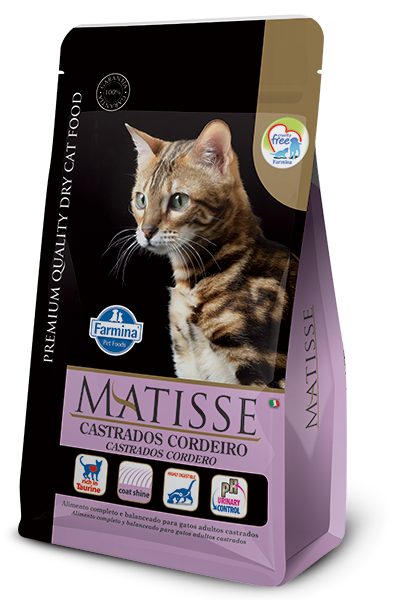 Comida para Gato Farmina: Matisse, Adulto, Castrados Cordero 800gr y 2KG