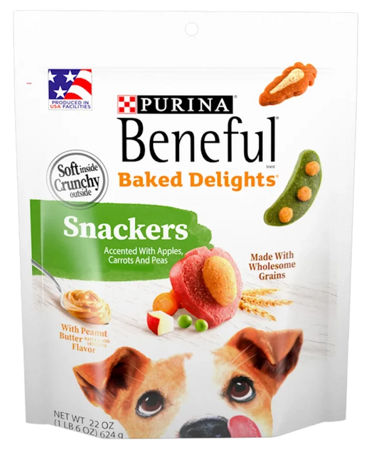 Snacks para Perro Purina: Beneful, Baked Delights, Snackers 500gr