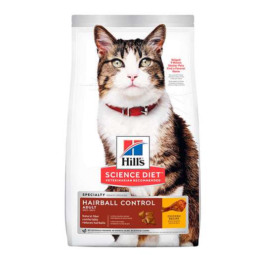 Comida para Gato Hills: Science Diet Adulto Hairball Control 3.5lb