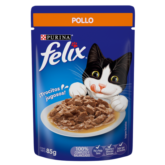 Alimento Húmedo para Gatos Purina: Felix, Sobre, Pollo 85gr