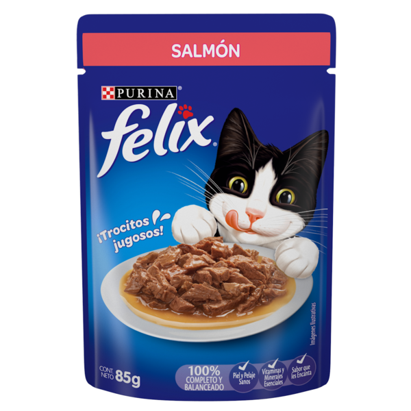 Alimento Húmedo para Gatos Purina: Felix, Sobre, Salmón 85gr