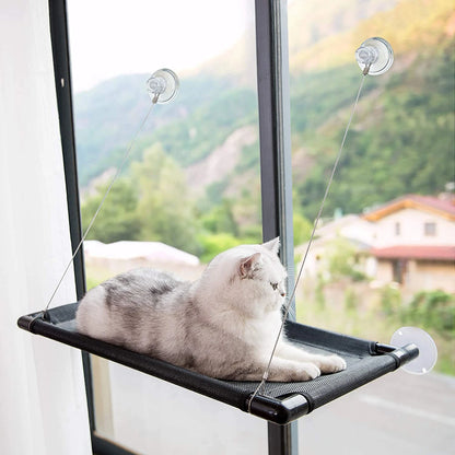 Hamaca transpirable de ventana para gatos