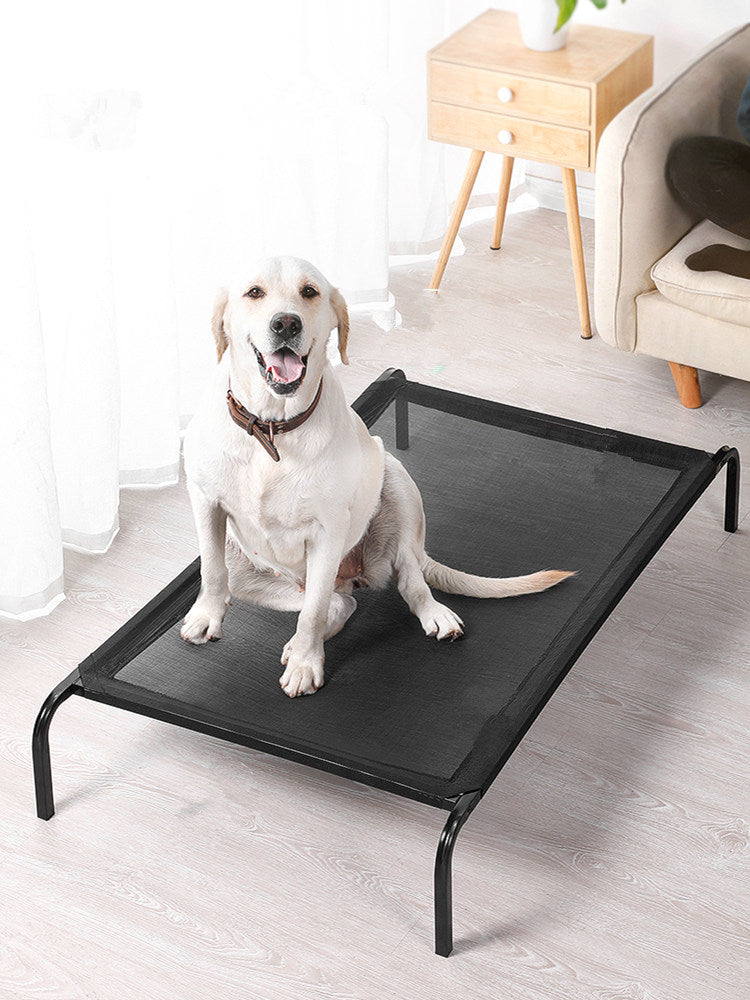 Cama elevada y transpirable para perros