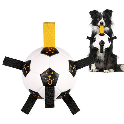 Pelota futboll grande resistente para perros