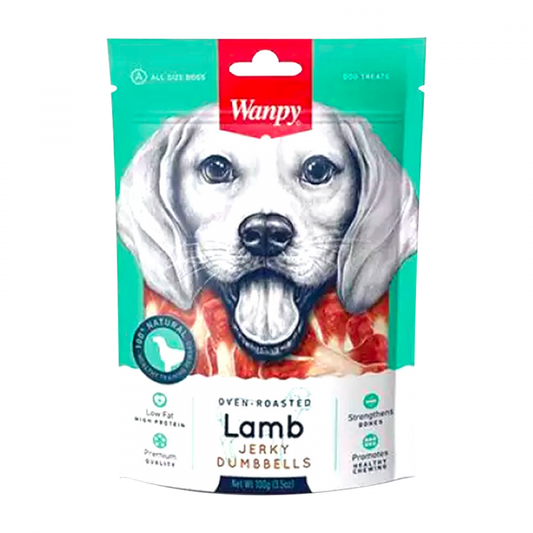 Snacks para Perro Wanpy: Oven Roasted Lamb Dumbbells