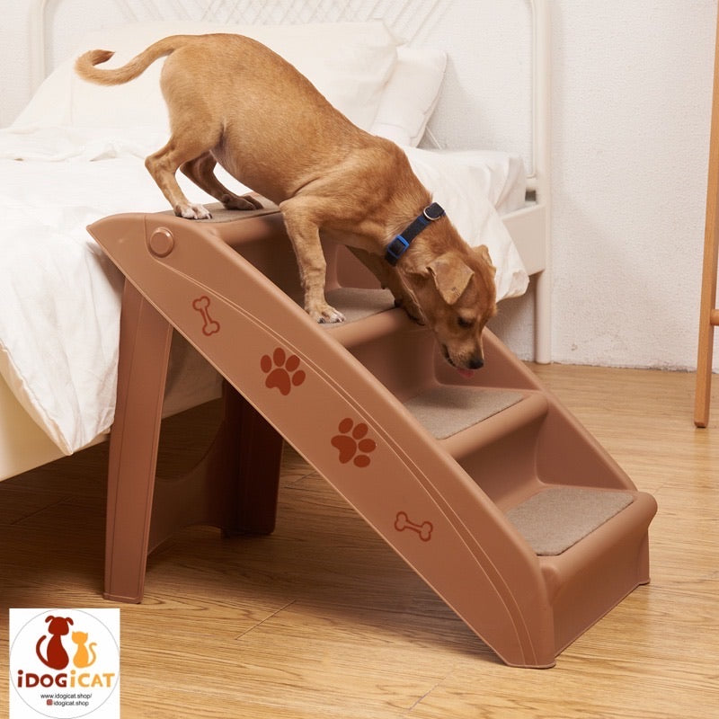 Escalera plegable de plástico para perros