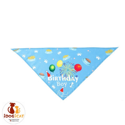 Bandana con gorrito de cumpleaños