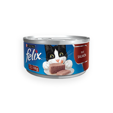 Alimento Húmedo para Gatos Purina: Felix, Lata, Paté Salmón